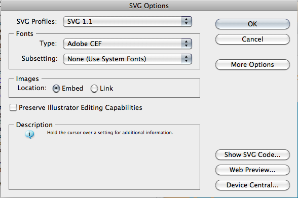 SVG Options